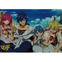 Amazon | マギ クリアファイル 四人柄 モルジアナ シンドバッド